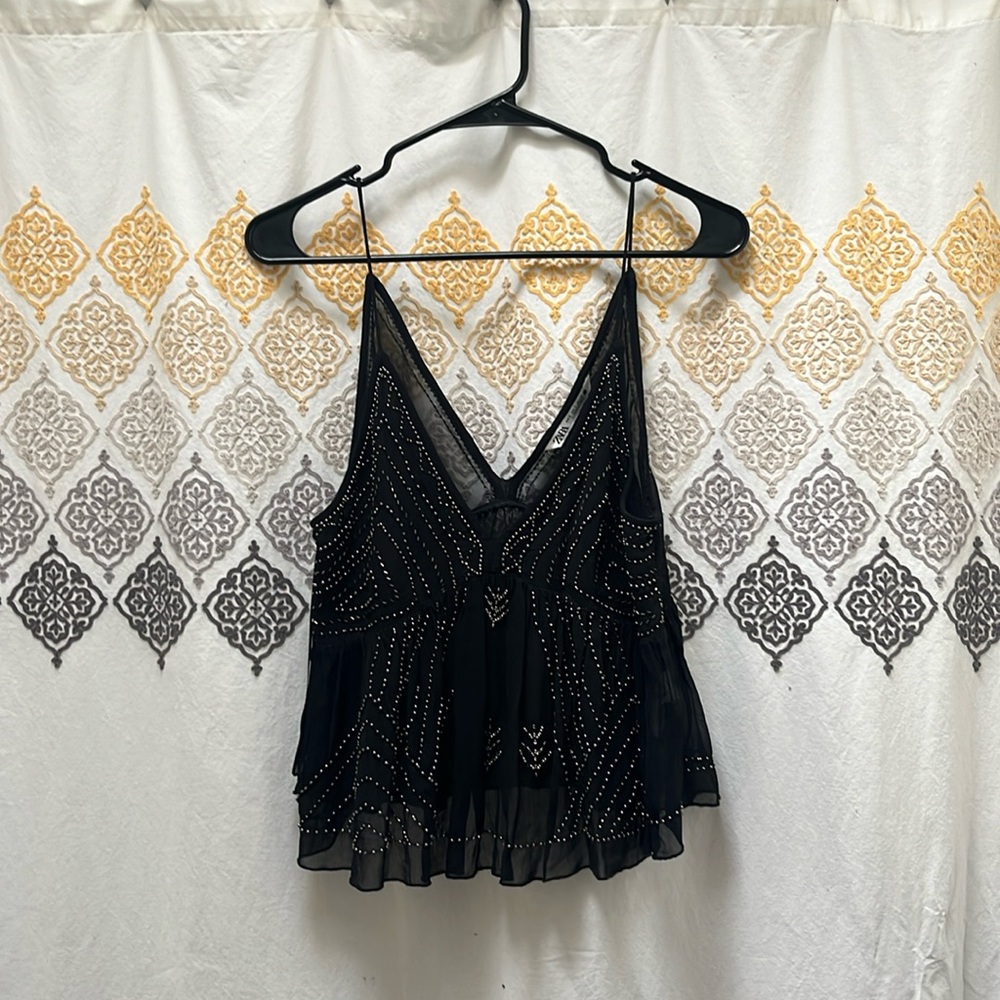 Zara detailed tank, worn once